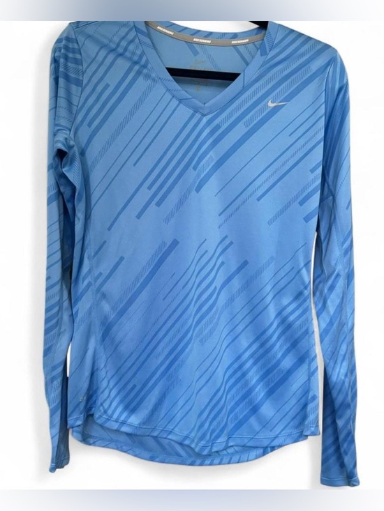 Nike Tops - 💙 Nike Running Dri-Fit Long Sleeve Top Blue | L | Like New